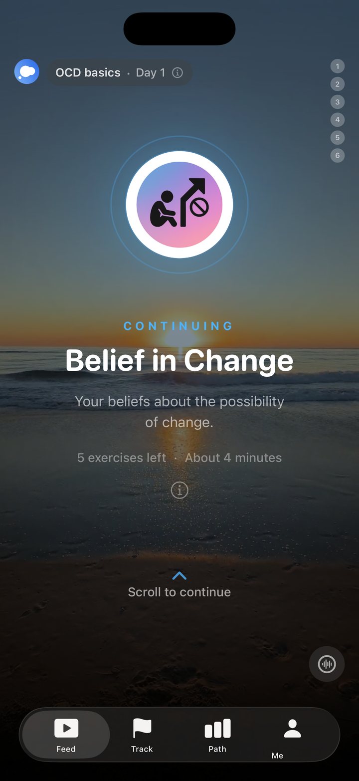ocd.app: Day 1, Belief in Change